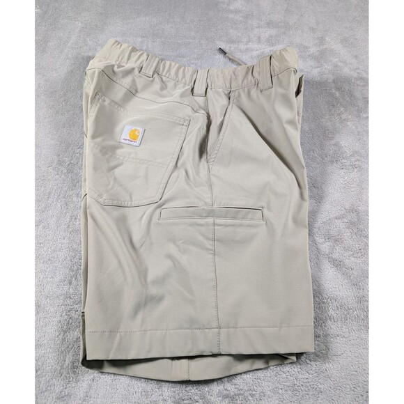 Carhartt Force Phoenix Shorts Mens M Tan UPF 50 Fast Dry Stretch Performance - Picture 4 of 11